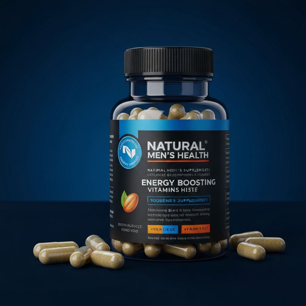 Natural men's vitamins and supplements